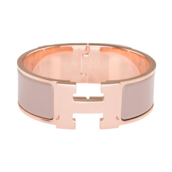 Hermès Clic Clac H Marron Glace with Rose Gold Hardware