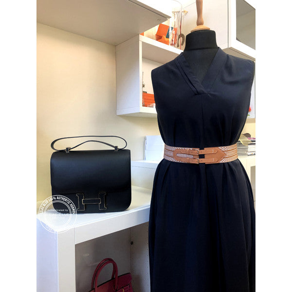 Hermès Constance Cartable 29cm Black Sombrero Permabrass