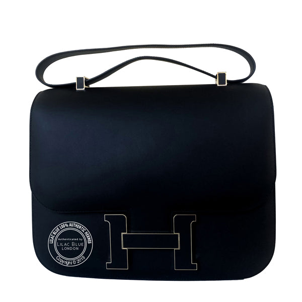 Hermès Constance Cartable 29cm Black Sombrero Permabrass
