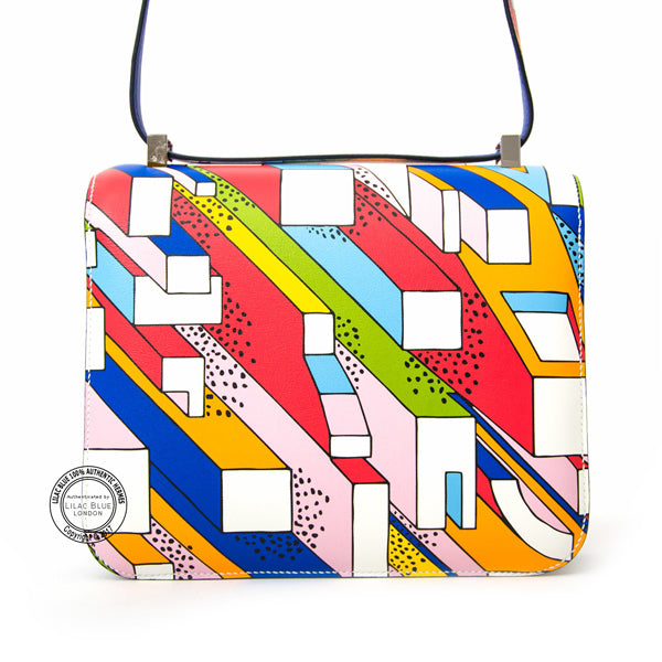 Hermès Constance 24cm "On A Summer Day" Swift PHW