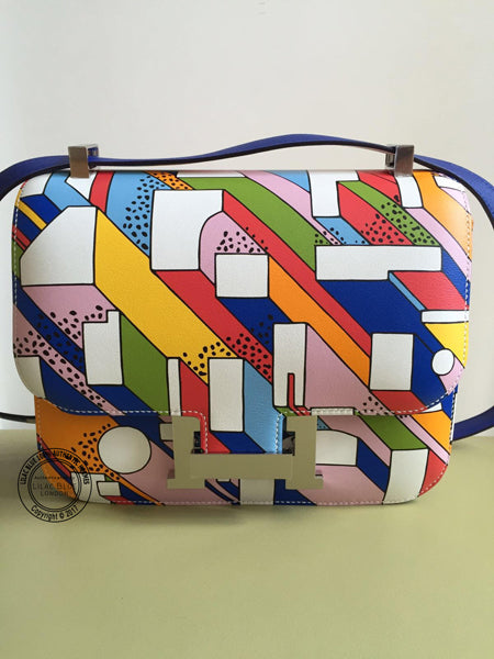 Hermès Constance 24cm "On A Summer Day" Swift PHW