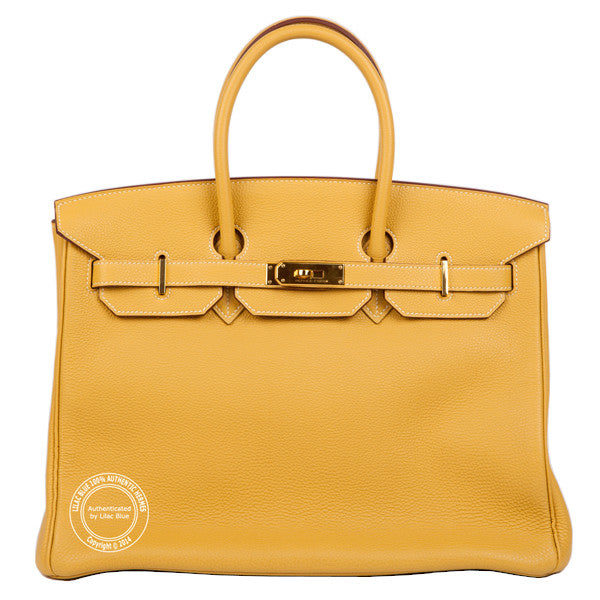 Hermès Birkin 35cm Curry Yellow Togo GHW