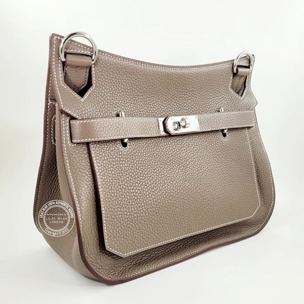 Hermès Jypsiere 31cm Etoupe Togo PHW