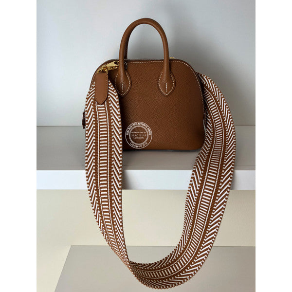 Hermès Mini Bolide Fauve Barenia Faubourg