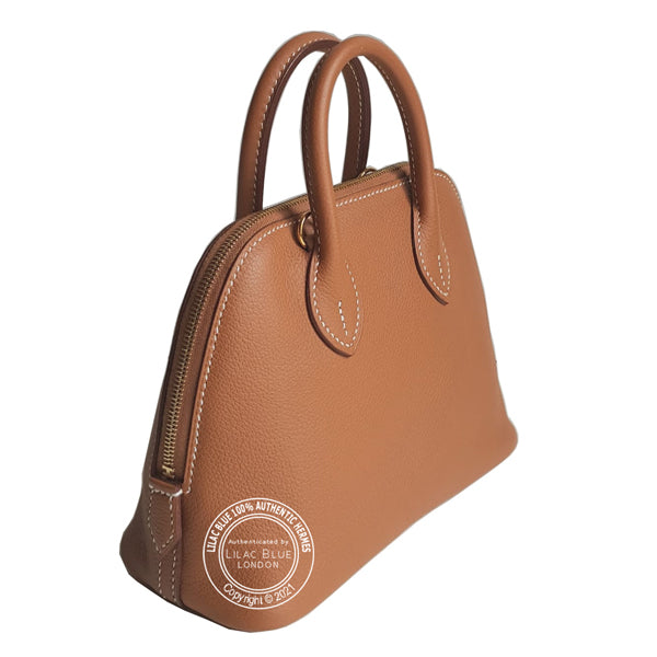 Hermès Mini Bolide 22cm Gold Evercolor GHW - Preloved