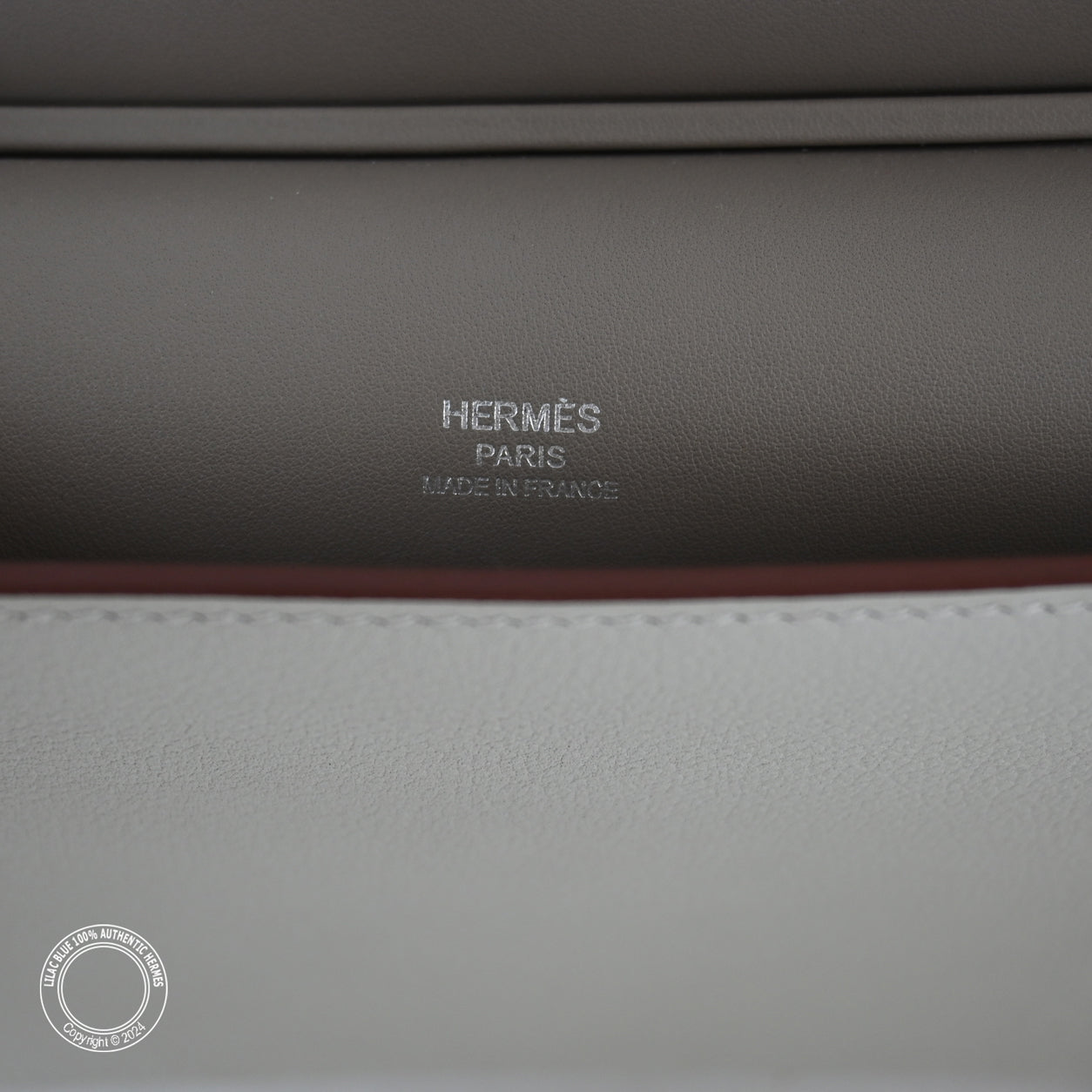 Hermès Multiplis Clutch 24cm Evercolor Gris Asphalte/Gris Perle