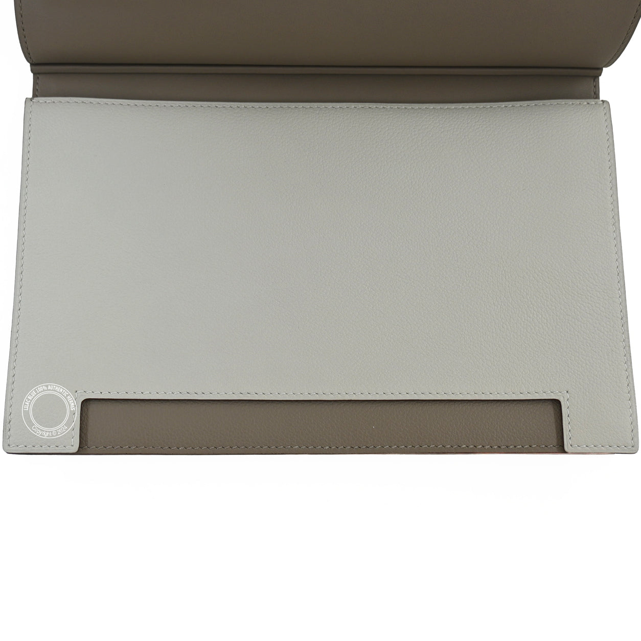 Hermès Multiplis Clutch 24cm Evercolor Gris Asphalte/Gris Perle