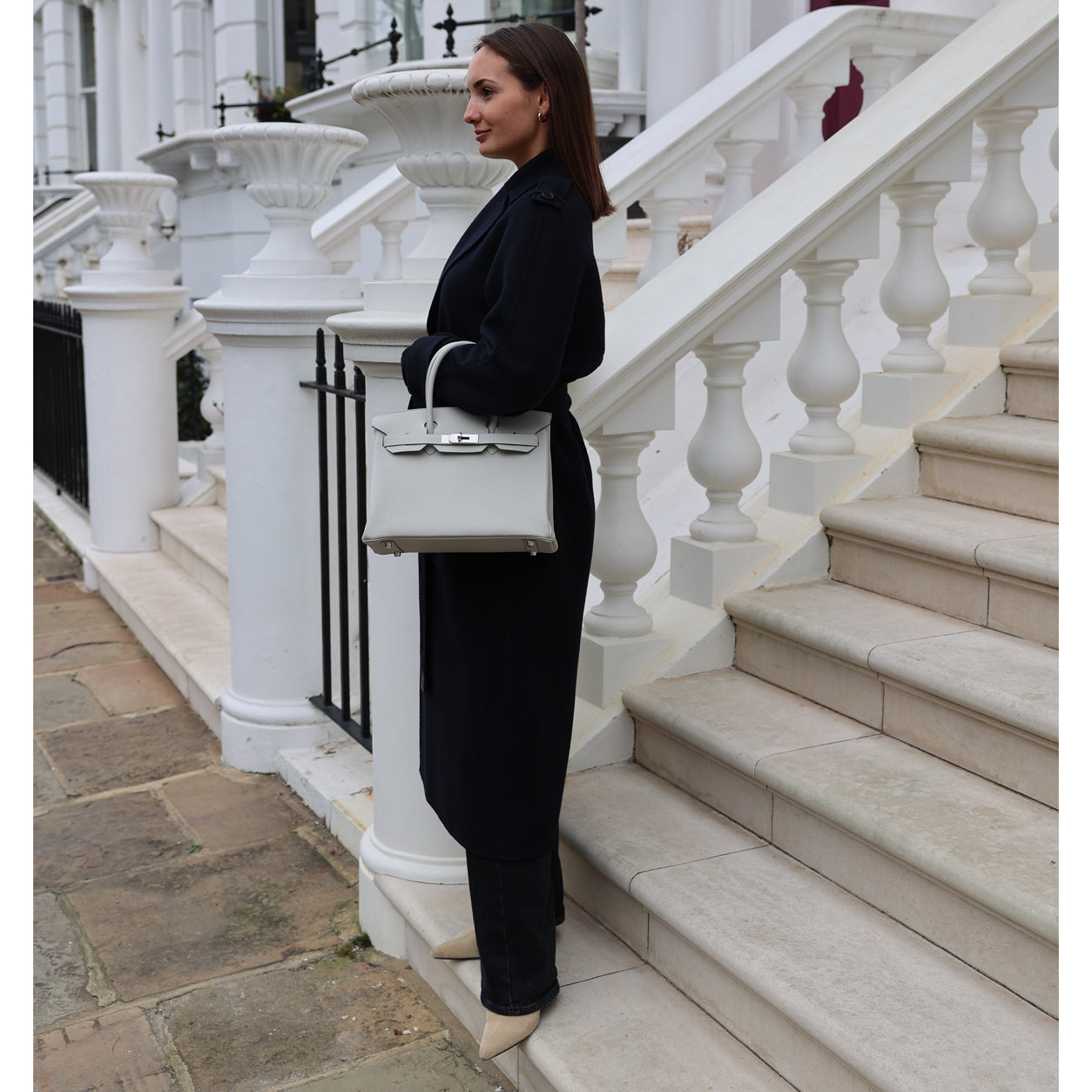 Hermès Birkin 30cm Gris Perle Togo PHW