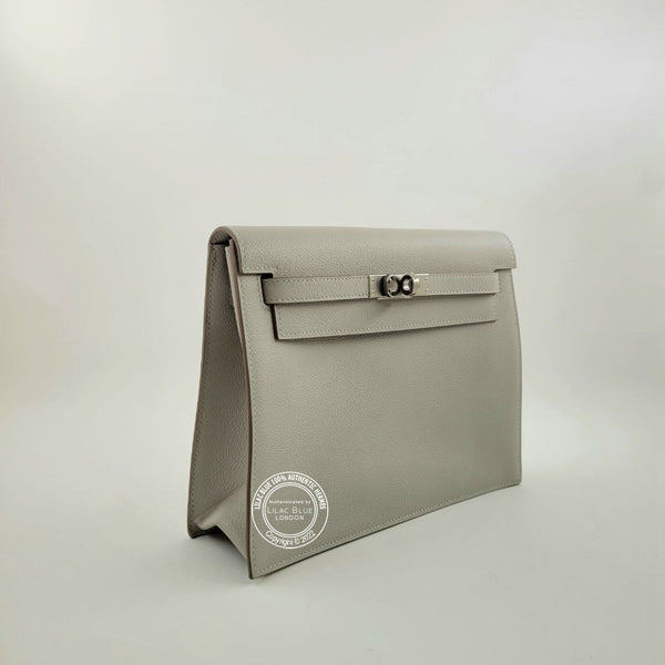 Hermès Kelly Danse Gris Perle Evercolor PHW
