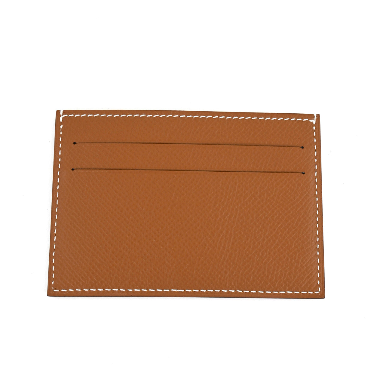 Hermes Citizen Card Holder. Gold. Epsom