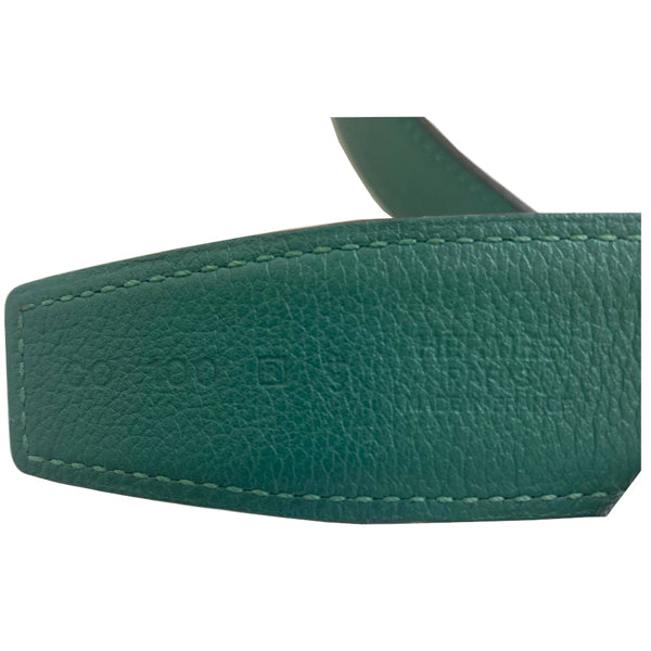 Hermès Constance Belt in Malachite & Blue. Swift & Epsom. Gold - Preloved