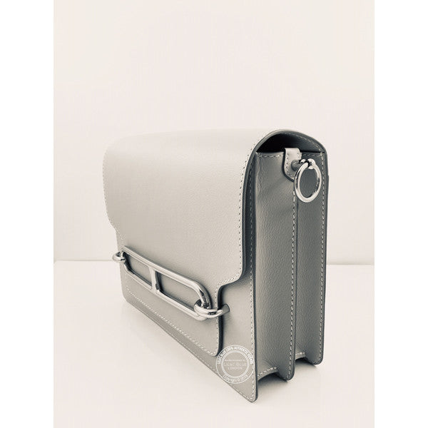 Hermès Roulis 23cm Gris Perle Evercolor PHW