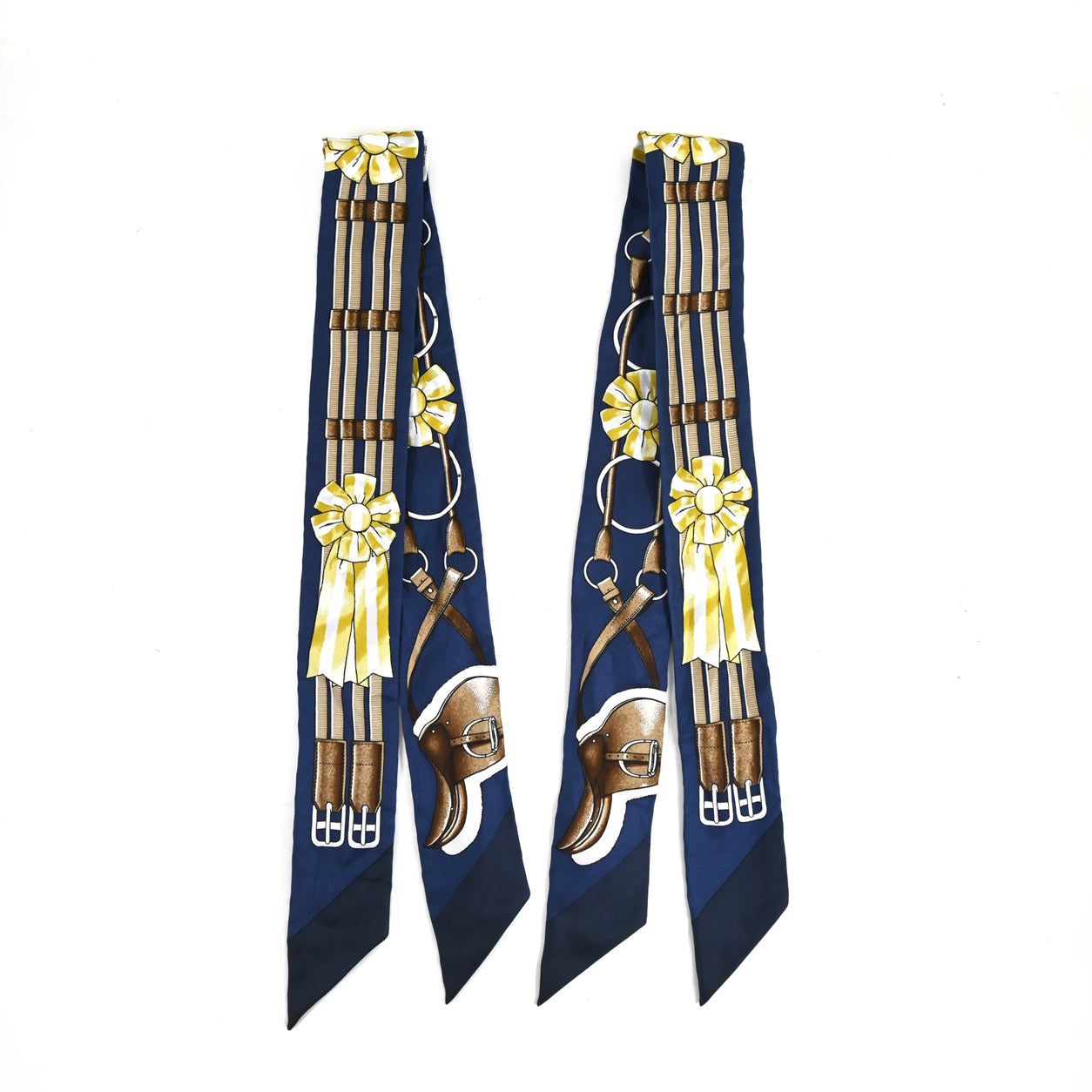 Hermès Twilly Jumping. Marine, Gold, Brun