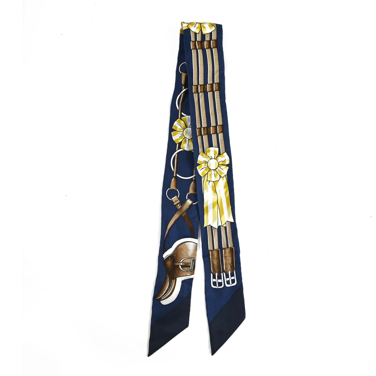 Hermès Twilly Jumping. Marine, Gold, Brun