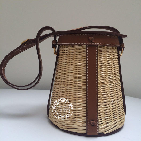 Hermès Farming Picnic Osier. Wicker & Barenia Leather