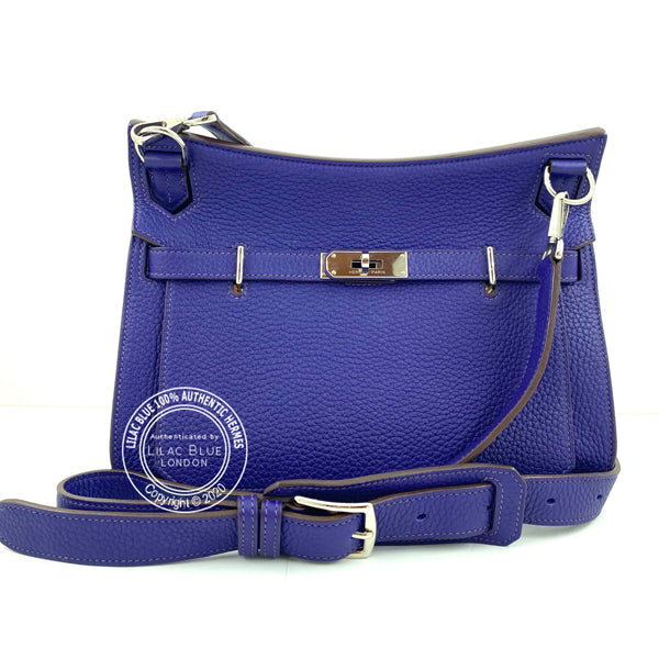 Hermès Jypsiere 28cm Iris Clemence PHW - Preloved