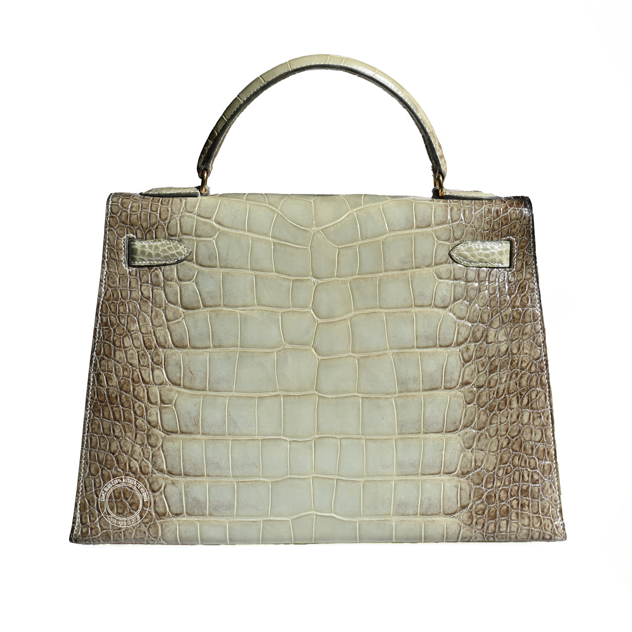 Hermes Kelly 32cm Vert Celadon Himalaya GHW - Vintage