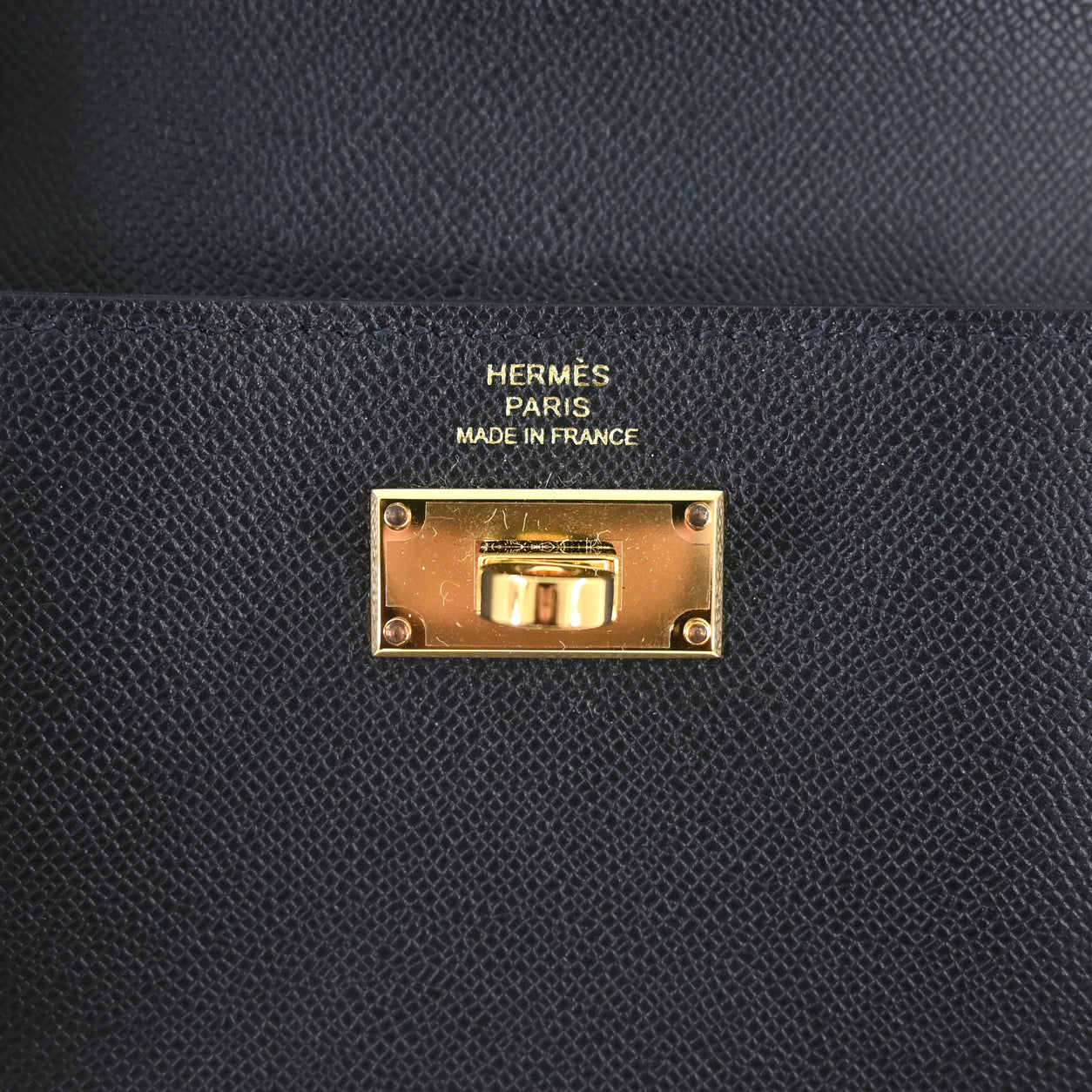 Hermès Kelly Compact Wallet. Black. Epsom. GHW