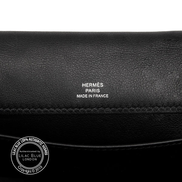 Hermès Kelly Danse Black Swift PHW - Preloved