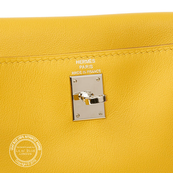 Hermès Kelly Danse Jaune d'Or Swift PHW - Preloved