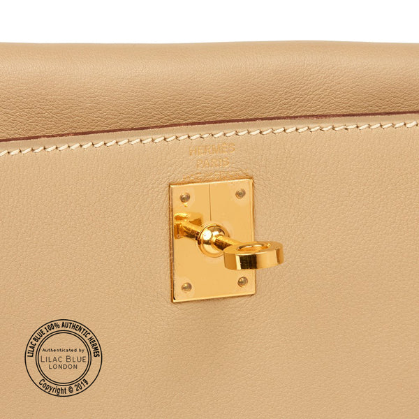 Hermès Kelly Danse Parchemin Swift GHW - Preloved