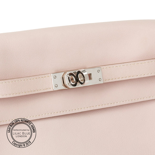 Hermès Kelly Danse Rose Dragee Swift PHW - Preloved