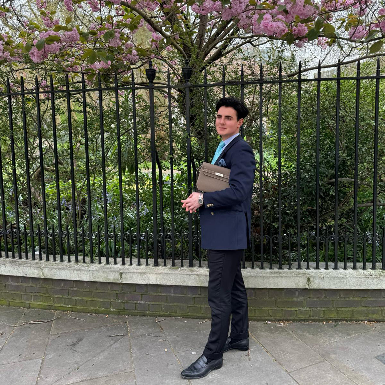 Hermès Kelly Depeche 25cm Etoupe Togo PHW