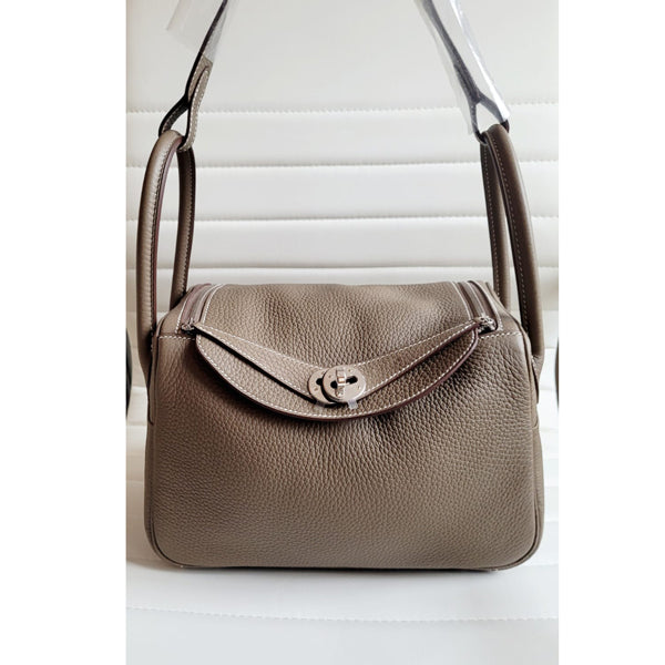 Hermès Lindy 26cm Etoupe Clemence PHW