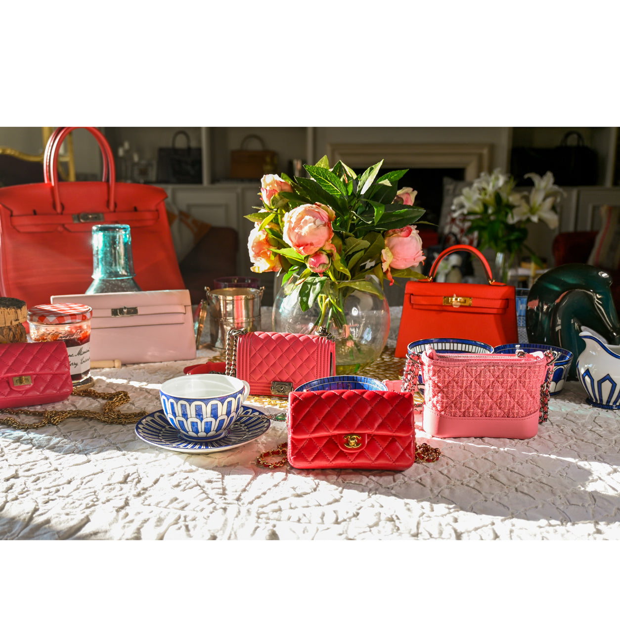 Hermès Kelly 20cm Rose Texas Epsom GHW