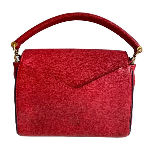 Louis Vuitton Double V Red Calf Leather/Monogram Canvas GHW - Preloved