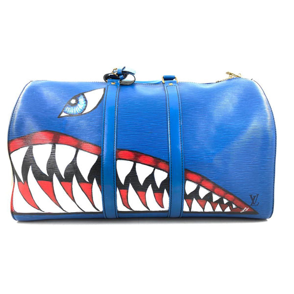 Louis Vuitton Keepall 45 in Toledo Blue - Preloved