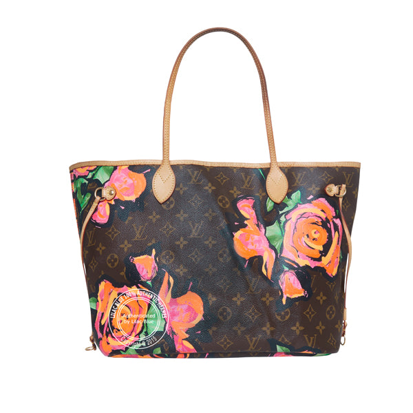 Louis Vuitton Stephen Sprouse Neverfull Floral MM - Preloved