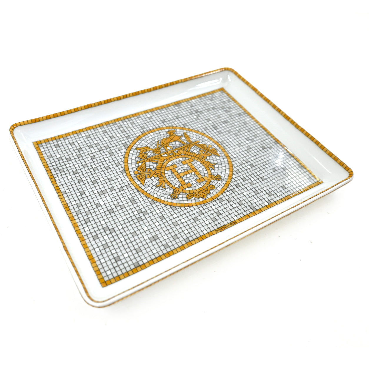 Hermès Mosaique au 24 Tray Gold/Silver
