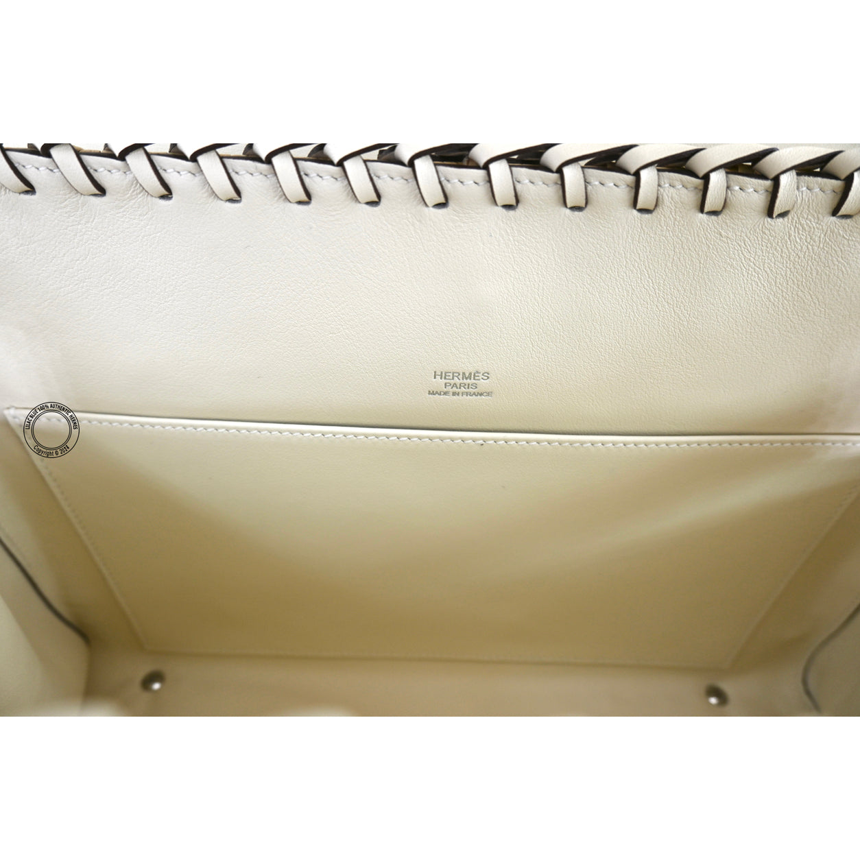 Hermès Kelly 35cm Nata Picnic Swift/Osier PHW