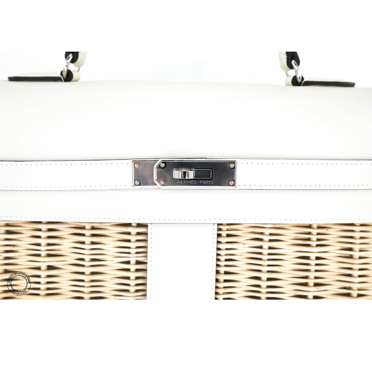 Hermès Kelly 35cm Nata Picnic Swift/Osier PHW