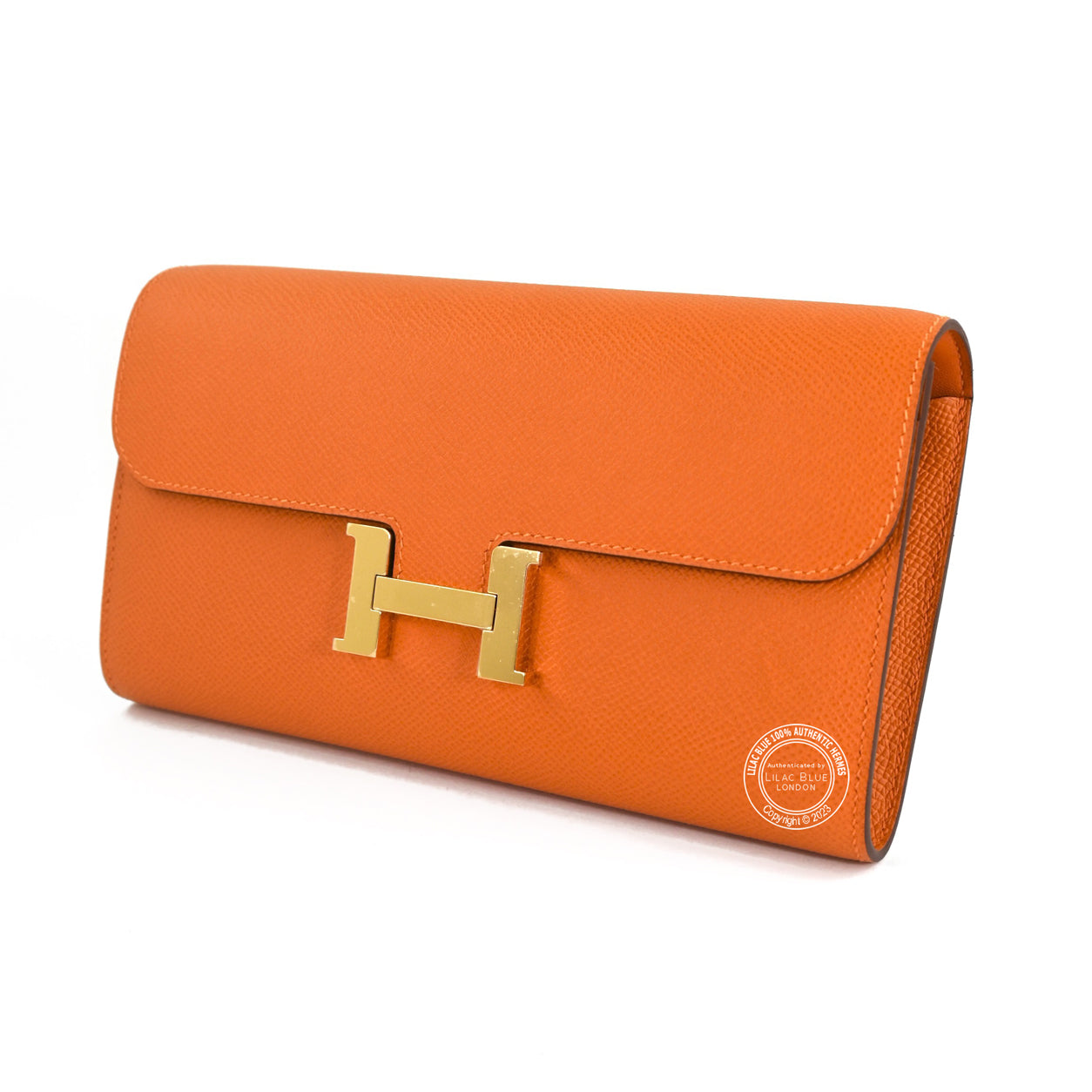 Hermes Constance Wallet To Go Orange Epsom GHW