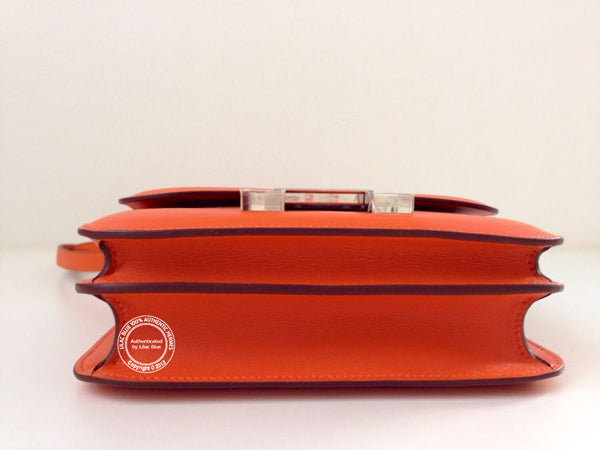 Hermès Constance 18cm Orange Epsom PHW