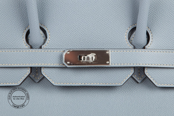 Hermès Birkin 35cm Bleu Lin Epsom PHW