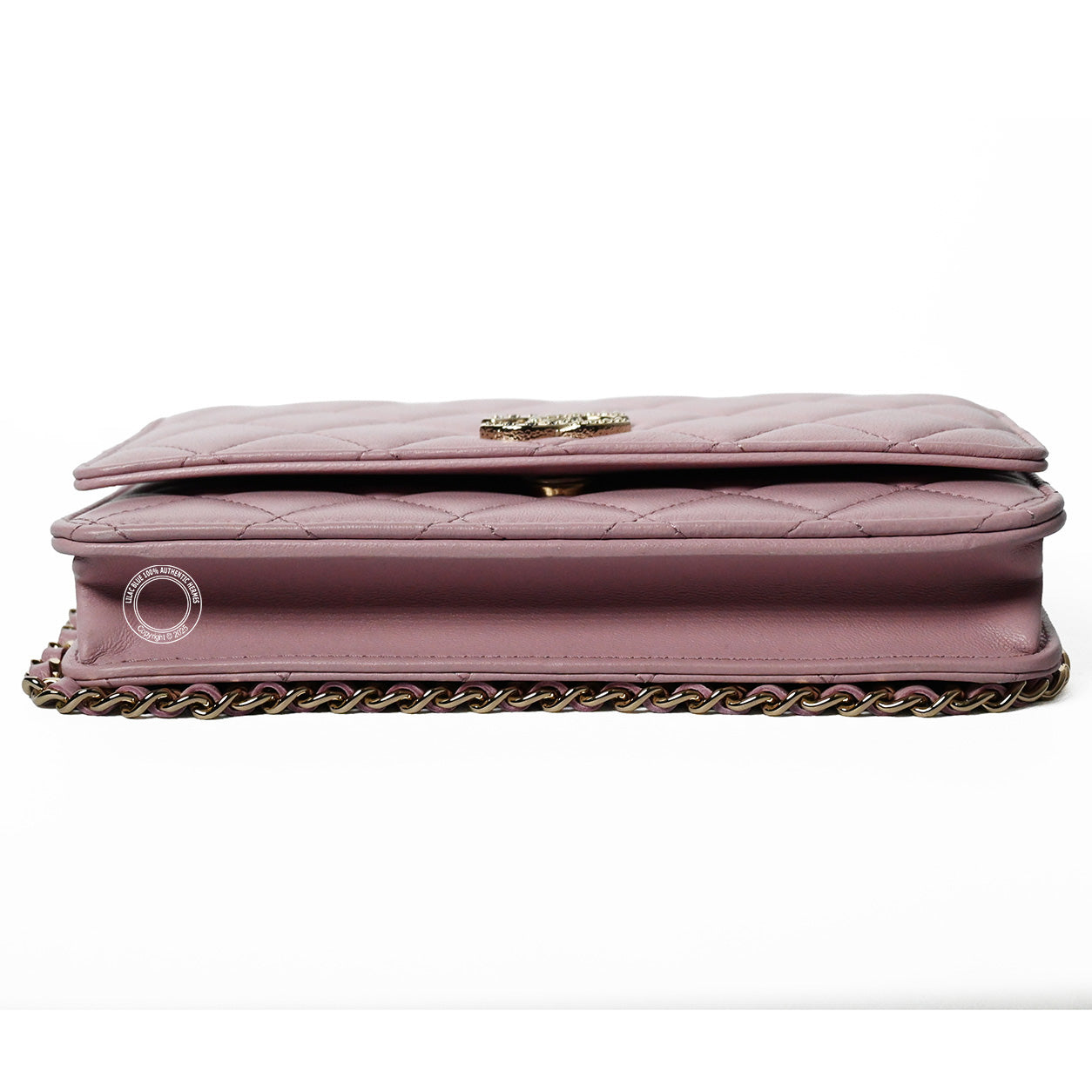 Chanel Wallet on a Chain Pink Caviar GHW