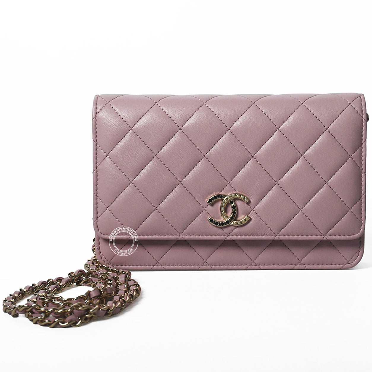 Chanel Wallet on a Chain Pink Caviar GHW