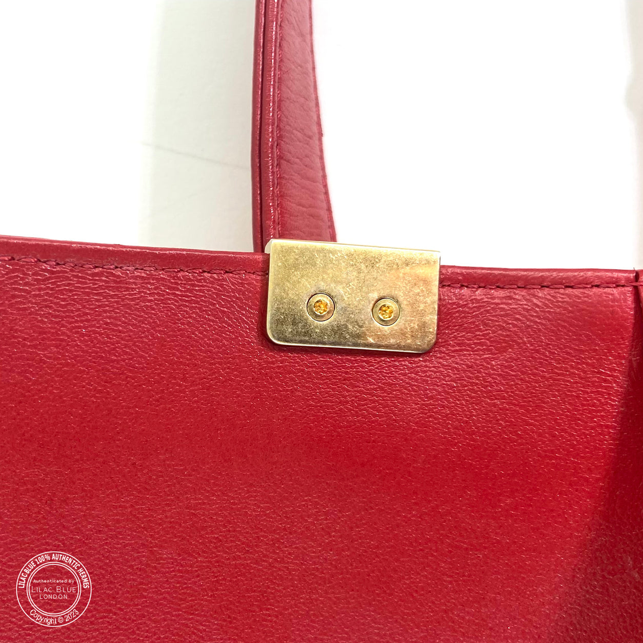 Chanel Boy Bag Red Lambskin BGHW - Preloved