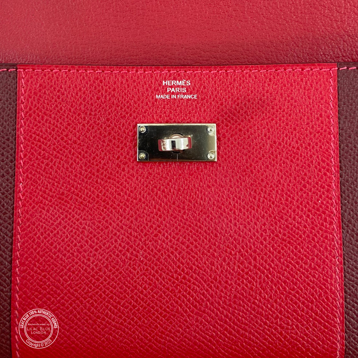 Hermès Kelly Wallet Flag Rouge Casaque/Rouge H Epsom PHW