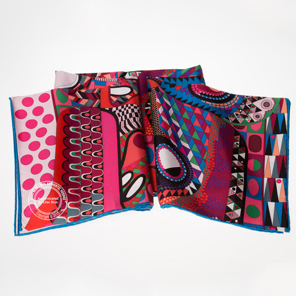 Hermès Scarf Les Ailes de la Soie. Rose.