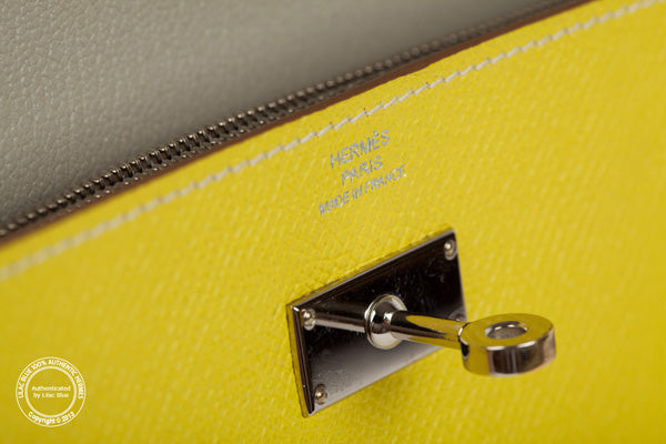 Hermès Kelly Wallet Soufre Epsom PHW - Preloved