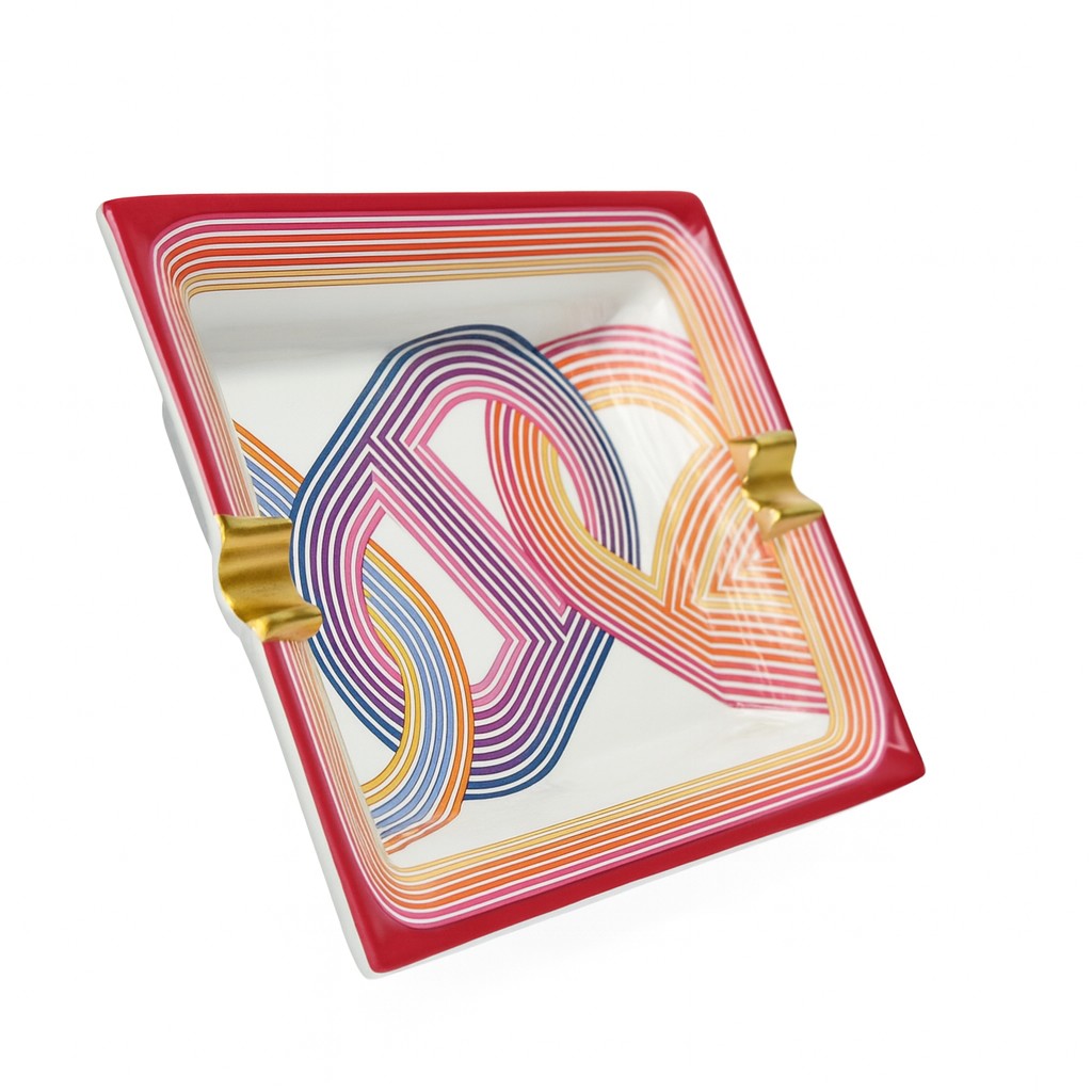 Hermès Ashtray Circuit 24 in Rose