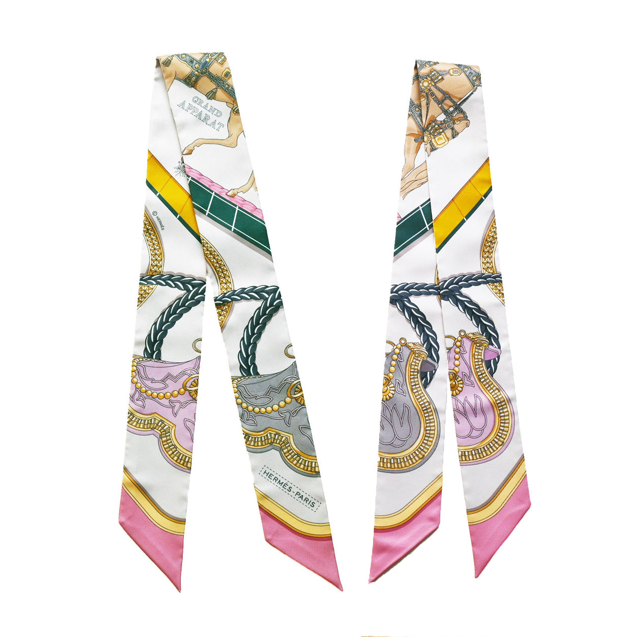 Hermès Twilly Grand Apparat. Rose Nacre, Gold, Anthracite