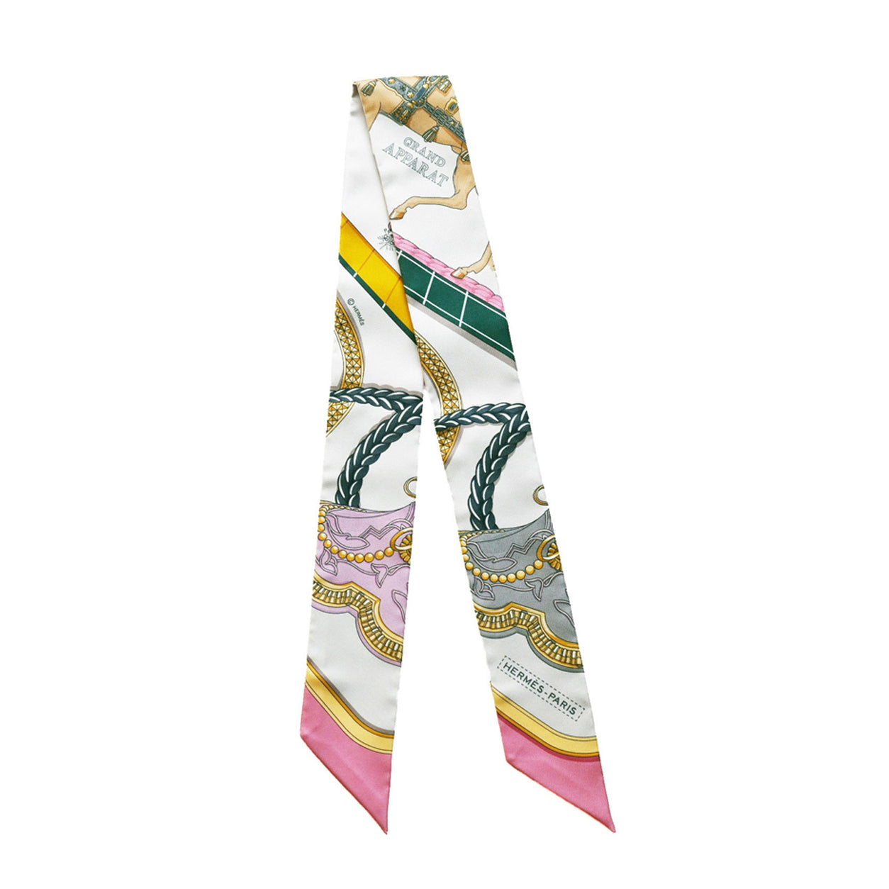 Hermès Twilly Grand Apparat. Rose Nacre, Gold, Anthracite