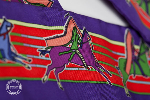 Hermès Twilly Pani La Shar Pawnee. Purple & Red