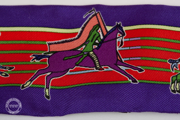 Hermès Twilly Pani La Shar Pawnee. Purple & Red