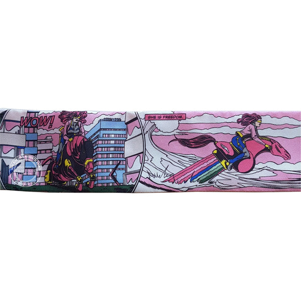 Hermès Twilly Wow. Rose, Vert, Jaune